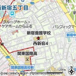 新宿区立新宿養護学校周辺の地図
