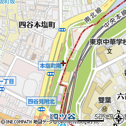 東京都新宿区四谷本塩町16周辺の地図