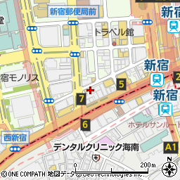 新宿 ジンギスカン 金のジンギ周辺の地図