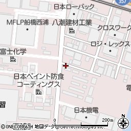 千葉県船橋市西浦周辺の地図