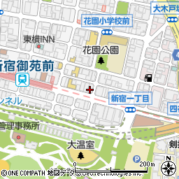 三菱ＵＦＪ銀行新宿御苑前 ＡＴＭ周辺の地図