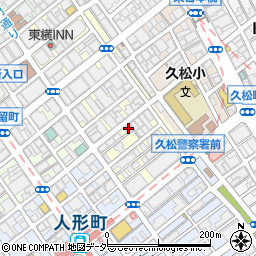 東京都中央区日本橋富沢町6-8周辺の地図
