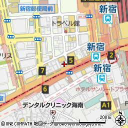 0秒レモンサワー 仙台ホルモン焼肉酒場 ときわ亭 新宿西口店周辺の地図