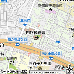 東京都新宿区四谷三栄町7周辺の地図