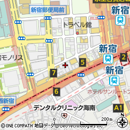 快活ＣＬＵＢ　新宿駅西口２号店周辺の地図