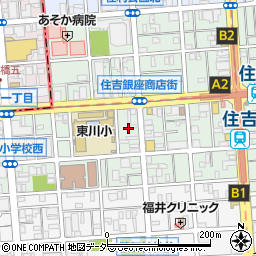 東京都江東区住吉1丁目14周辺の地図