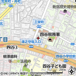 東京都新宿区四谷三栄町9周辺の地図