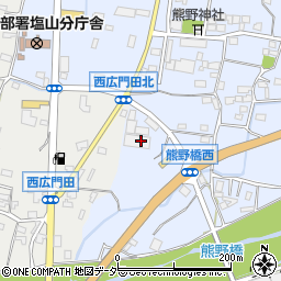 山梨県甲州市塩山熊野1255周辺の地図