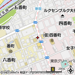 東京都千代田区六番町2-13周辺の地図