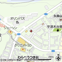 宇津木台団地周辺の地図