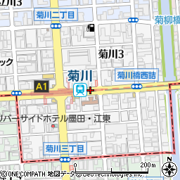 東京都墨田区菊川周辺の地図
