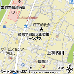 帝京山梨接骨院周辺の地図