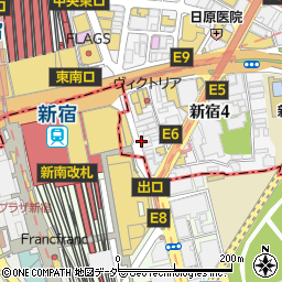 ル カフェ ドゥ ジョエル・ロブション ニュウマン新宿店周辺の地図
