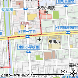 東京都江東区住吉1丁目5周辺の地図