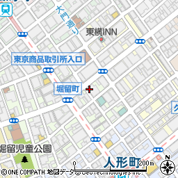 東京都中央区日本橋堀留町2丁目周辺の地図