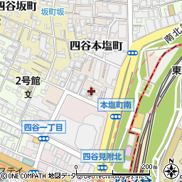 新宿区立　本塩町・地域交流館周辺の地図