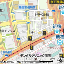 日本政策金融公庫　新宿支店国民生活事業周辺の地図