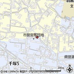 山梨県甲府市山宮町1909-1周辺の地図