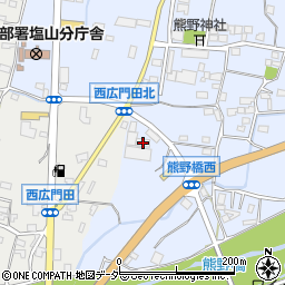 山梨県甲州市塩山熊野1256周辺の地図