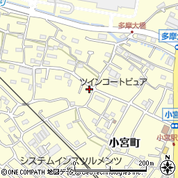 東京都八王子市小宮町周辺の地図