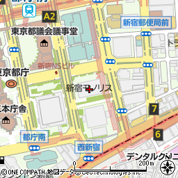 トラストパーク新宿モノリスビル駐車場周辺の地図