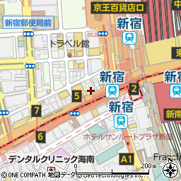 フルコンプ新宿店周辺の地図