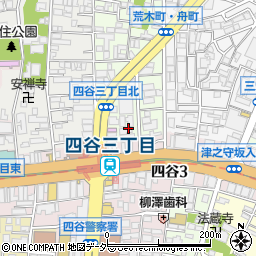 東京都新宿区舟町2周辺の地図