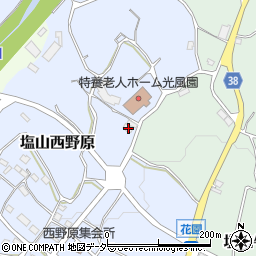 山梨県甲州市塩山西野原524周辺の地図