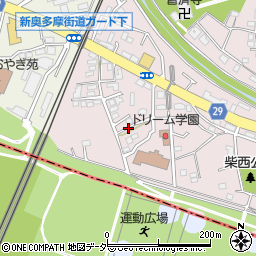 東京都立川市柴崎町5丁目周辺の地図