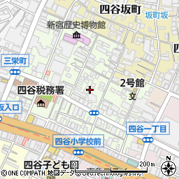 東京都新宿区四谷三栄町14周辺の地図