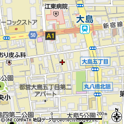 東京都江東区大島5丁目周辺の地図