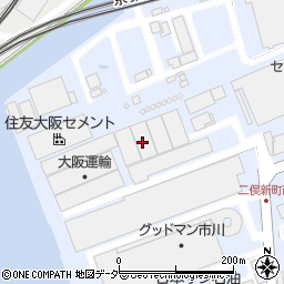 千葉県市川市二俣新町周辺の地図