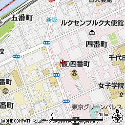 千代田四番町郵便局周辺の地図