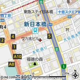 東京都中央区日本橋本町3丁目周辺の地図