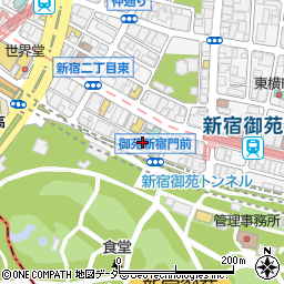 東京都新宿区新宿2丁目2-4周辺の地図