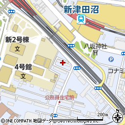 津田沼第三住宅周辺の地図