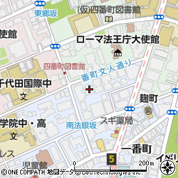 東京都千代田区一番町20-13周辺の地図