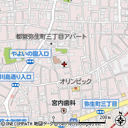 東京都中野区弥生町3丁目33-17周辺の地図