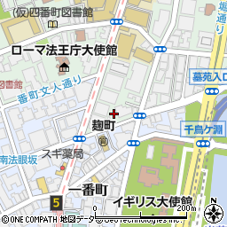 東京都千代田区三番町5-13周辺の地図