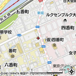 東京都千代田区六番町2-19周辺の地図