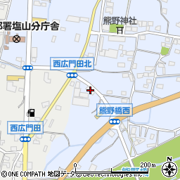 山梨県甲州市塩山熊野1248周辺の地図