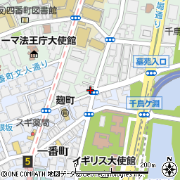 東京都千代田区三番町5-17周辺の地図