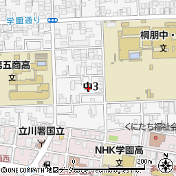 東京都国立市中3丁目6-37周辺の地図