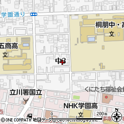 東京都国立市中3丁目6-38周辺の地図