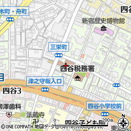 東京都新宿区四谷三栄町10周辺の地図