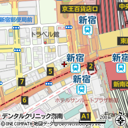 和食処 福家 新宿南口店周辺の地図