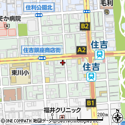 江東住吉郵便局周辺の地図
