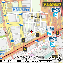 新宿っ子居酒屋 とととりとん 新宿西口店周辺の地図