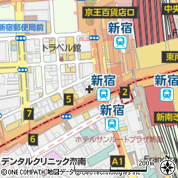 和食個室居酒屋 一歩 新宿西口店周辺の地図