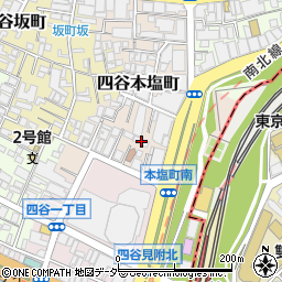 東京都新宿区四谷本塩町4-5周辺の地図